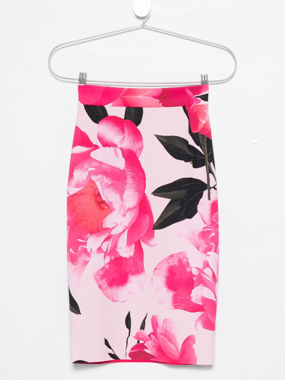 Floral-print midi skirt - Pink