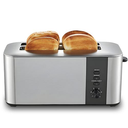 Cuisine 4-Slice Stainless Steel Long Slot Toaster