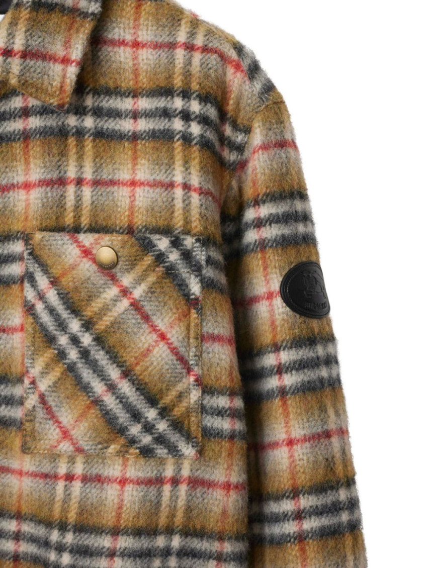 Check Wool Overshirt