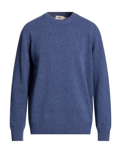 Man Sweater Azure Size L Virgin Wool, Cashmere