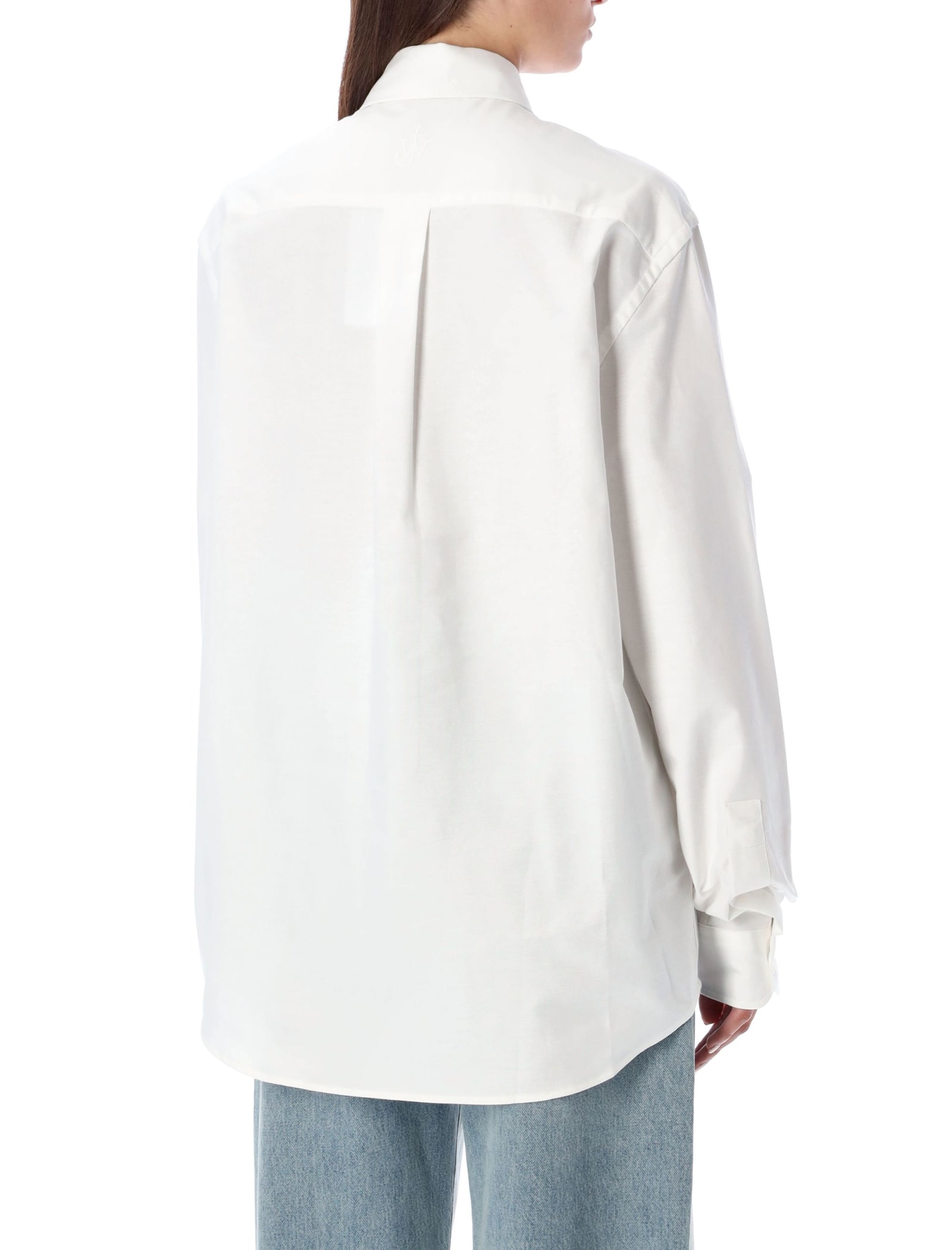 Rabit-buttons cotton shirt - White