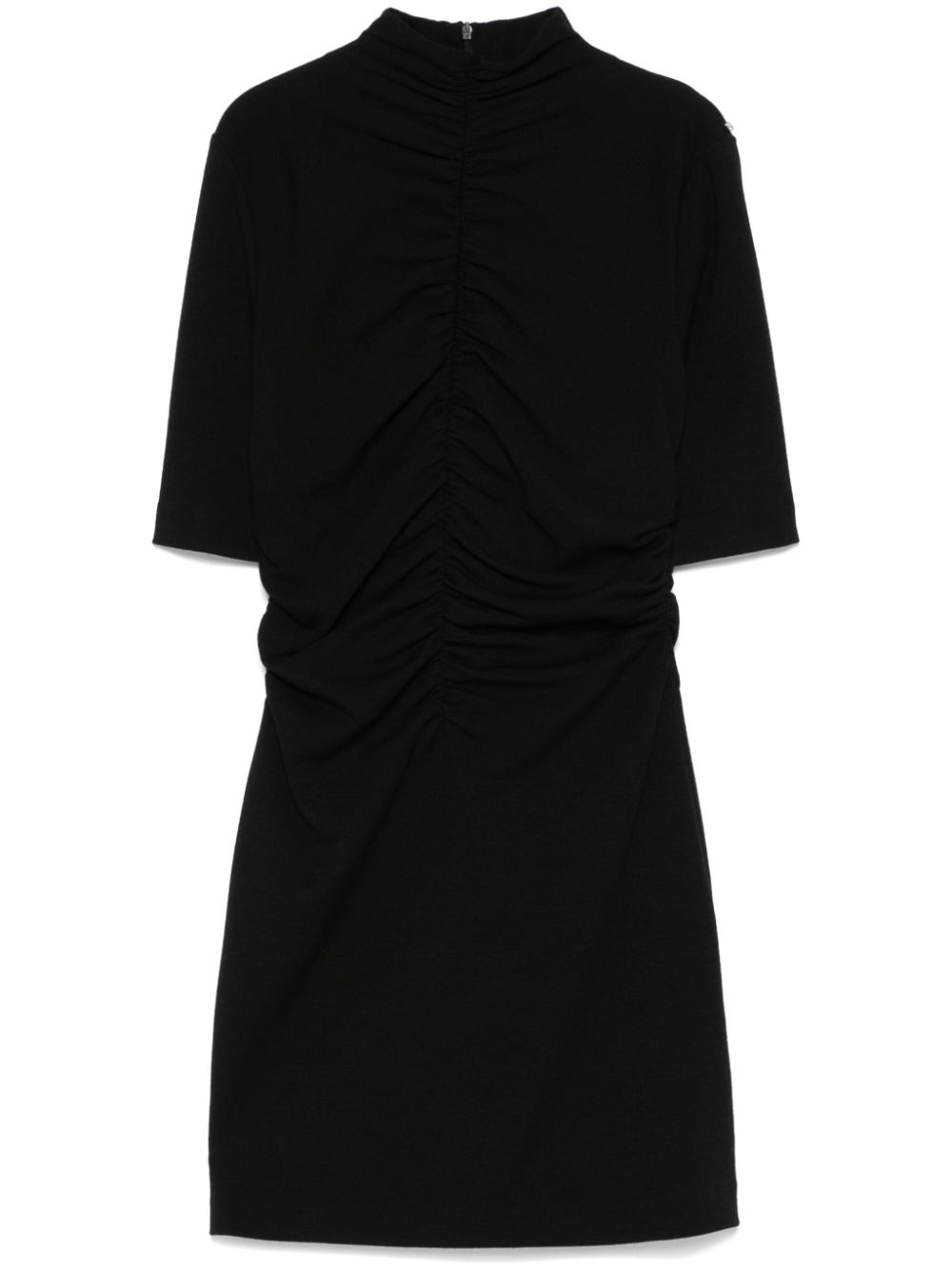 Ruched mini dress - Black