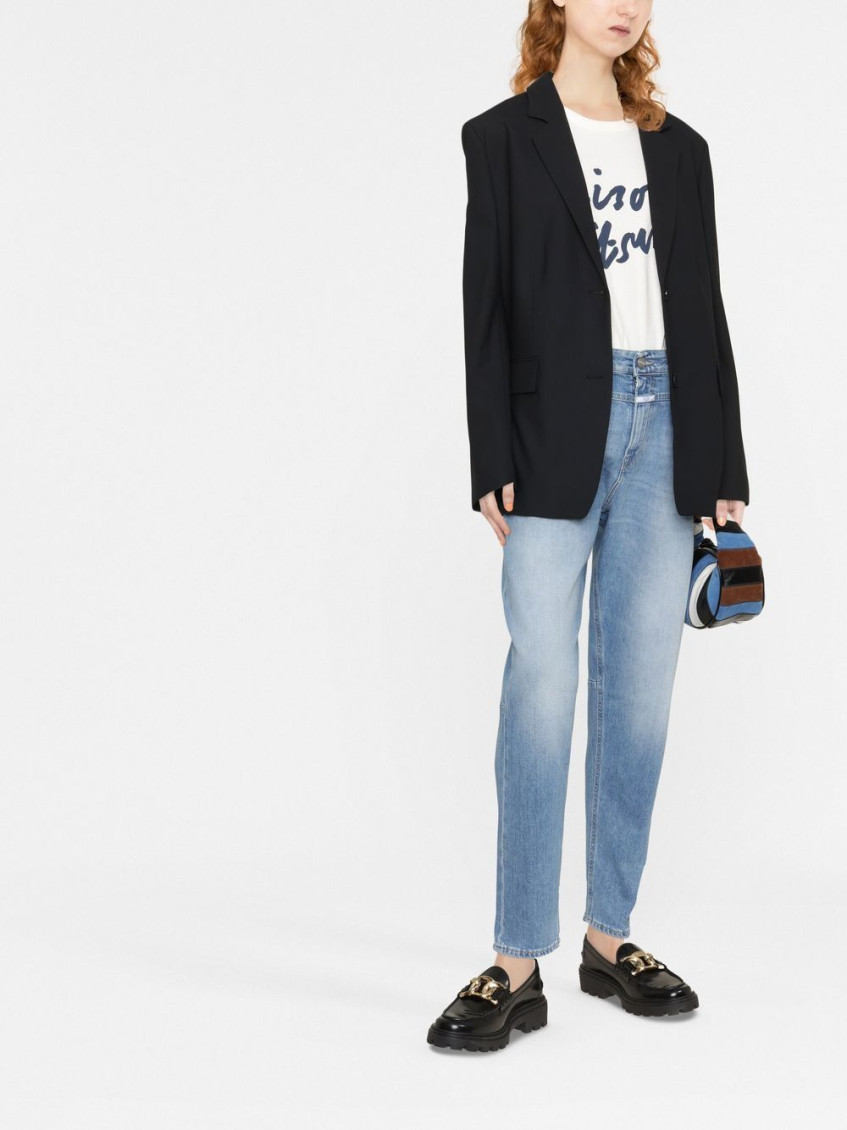 Wool Blend Single-Breasted Jacket