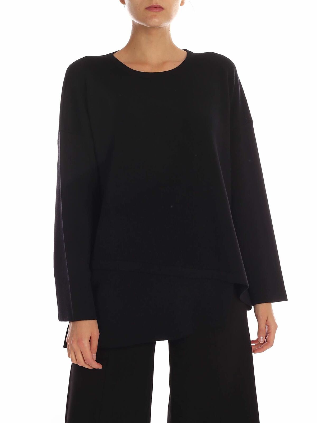 Oversize pullover in black