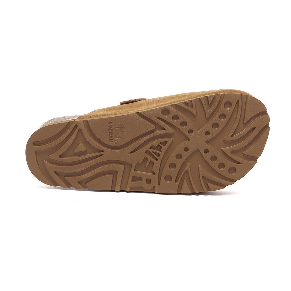 EverAu Australia Women's Sheepskin Hazco Clogs with Eva Sole in Brown
