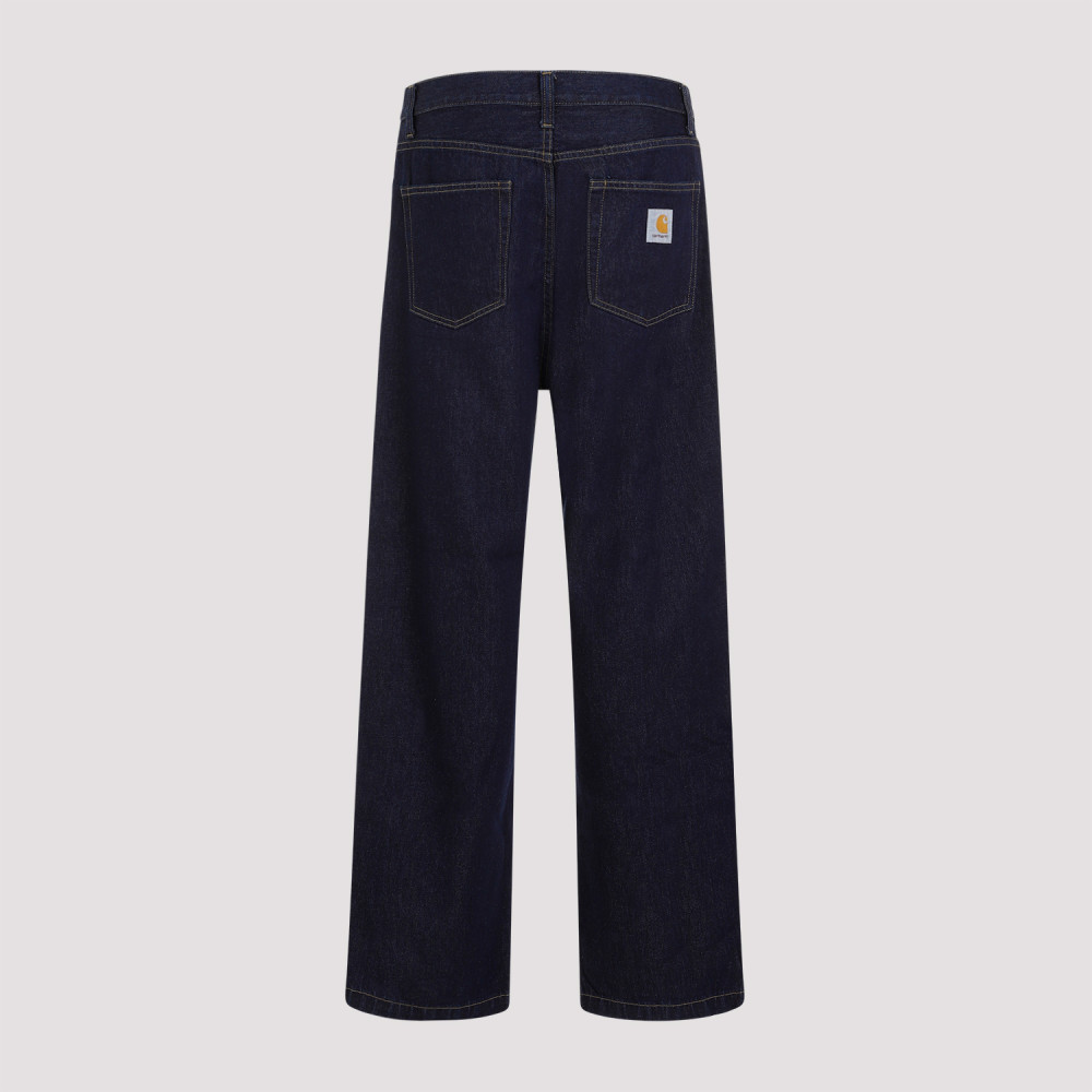 Blue Rinsed London Cotton Pants