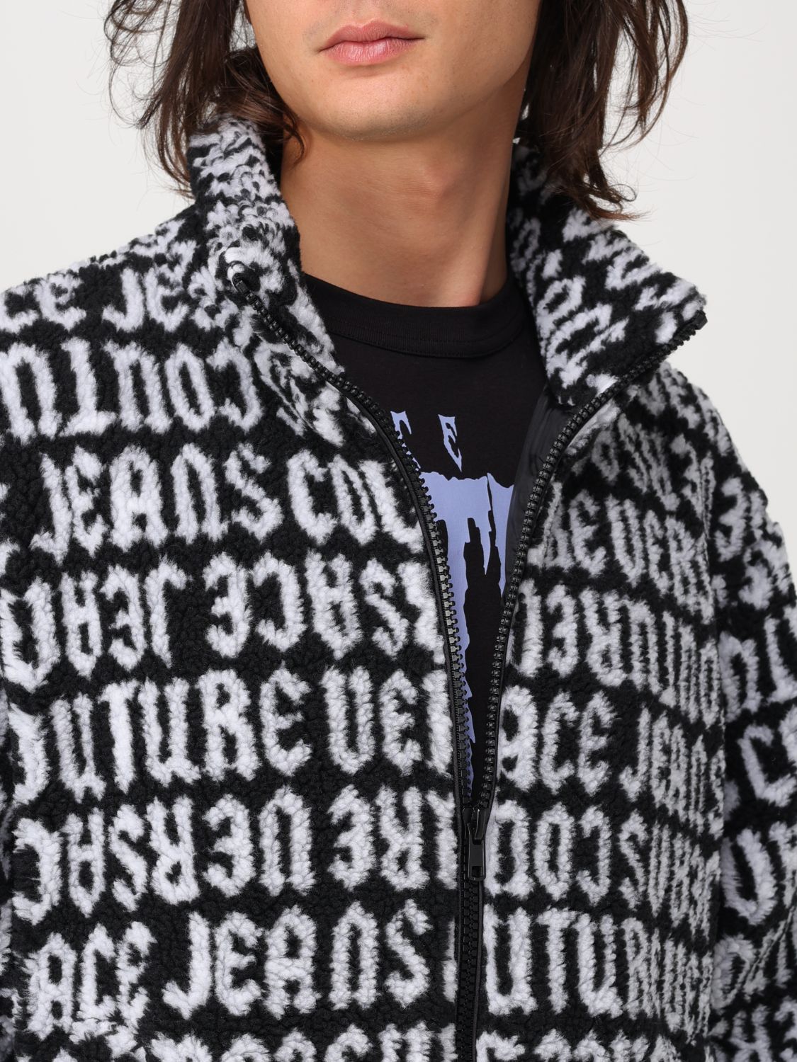 Logomania Teddy jacket - Black