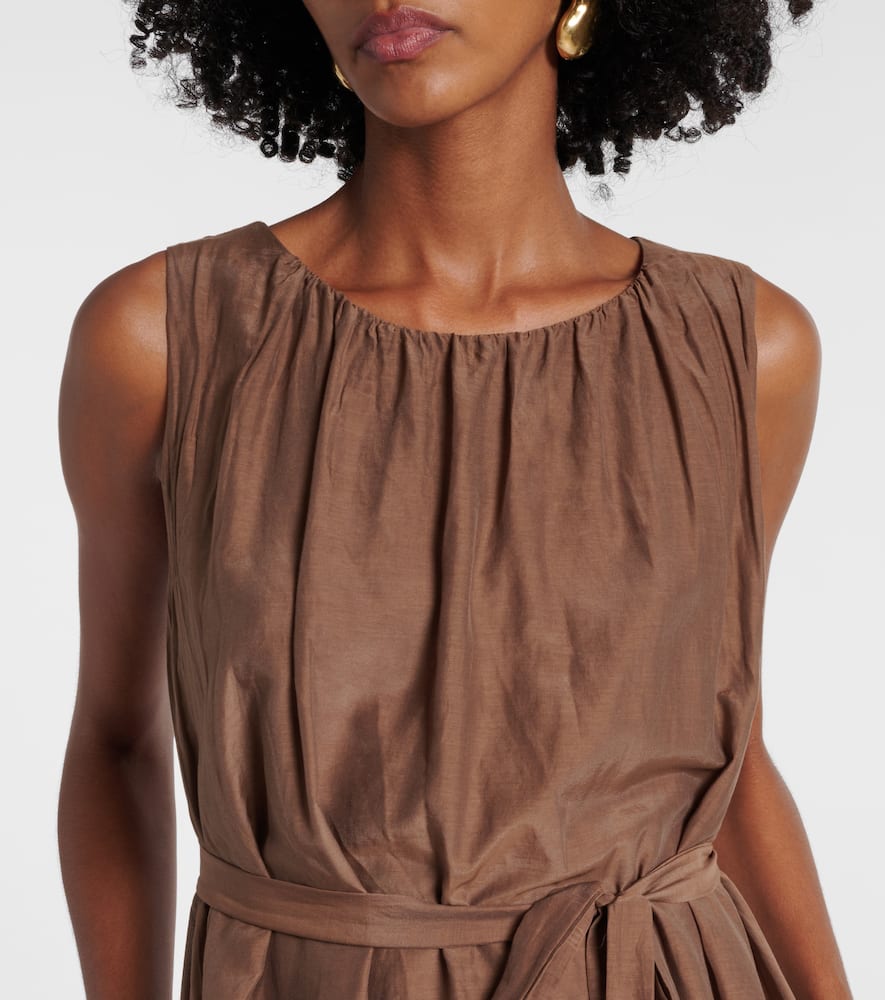 Margot cotton and silk voile minidress