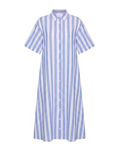 Woman Maxi dress Light blue Size L Linen, Cotton