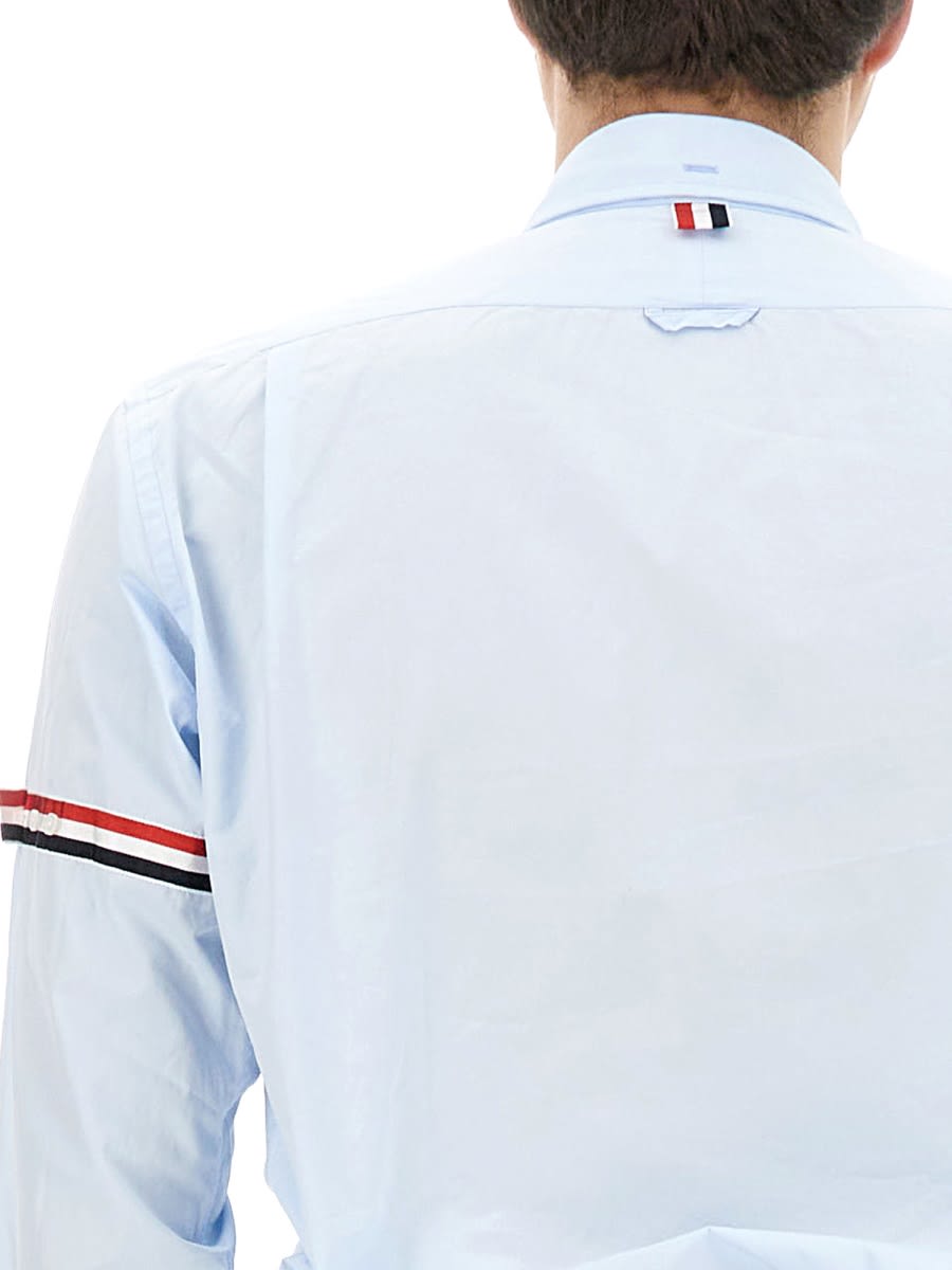 RWB-stripe long-sleeve shirt