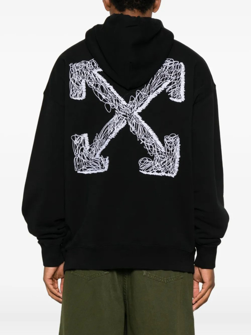 Logo-embroidered Drawstring Hoodie