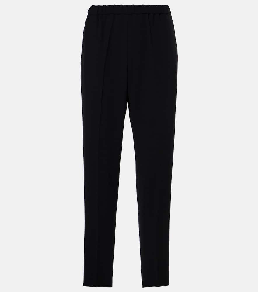 Pleated slim pants