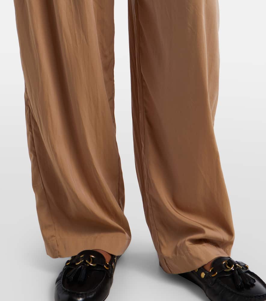 Inaya layered wide-leg pants