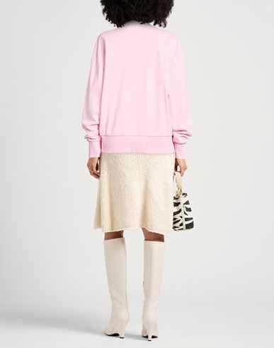 Woman Sweatshirt Light pink Size L Cotton, Polyester