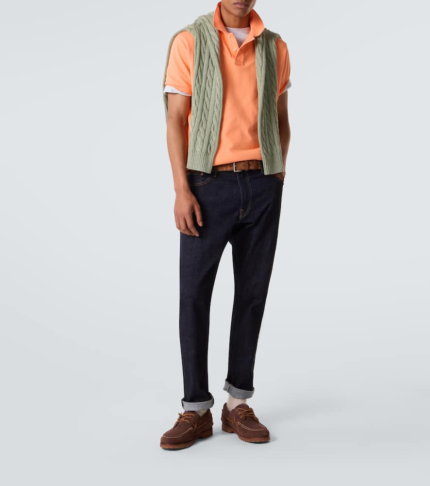 Cotton piqué polo shirt