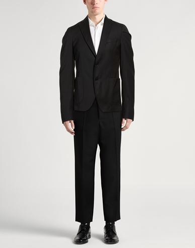 Man Blazer Black Size 38 Virgin Wool, Viscose, Elastane
