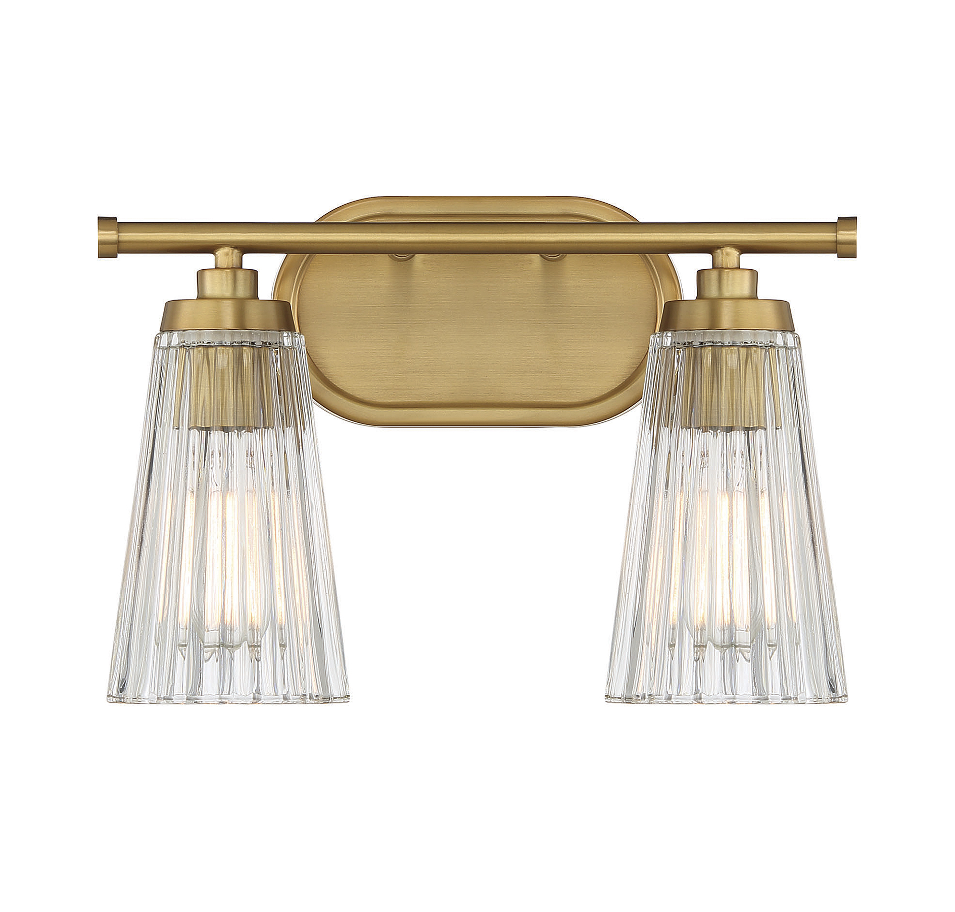 Chantilly 2-Light Bathroom Vanity Light in Warm Bra