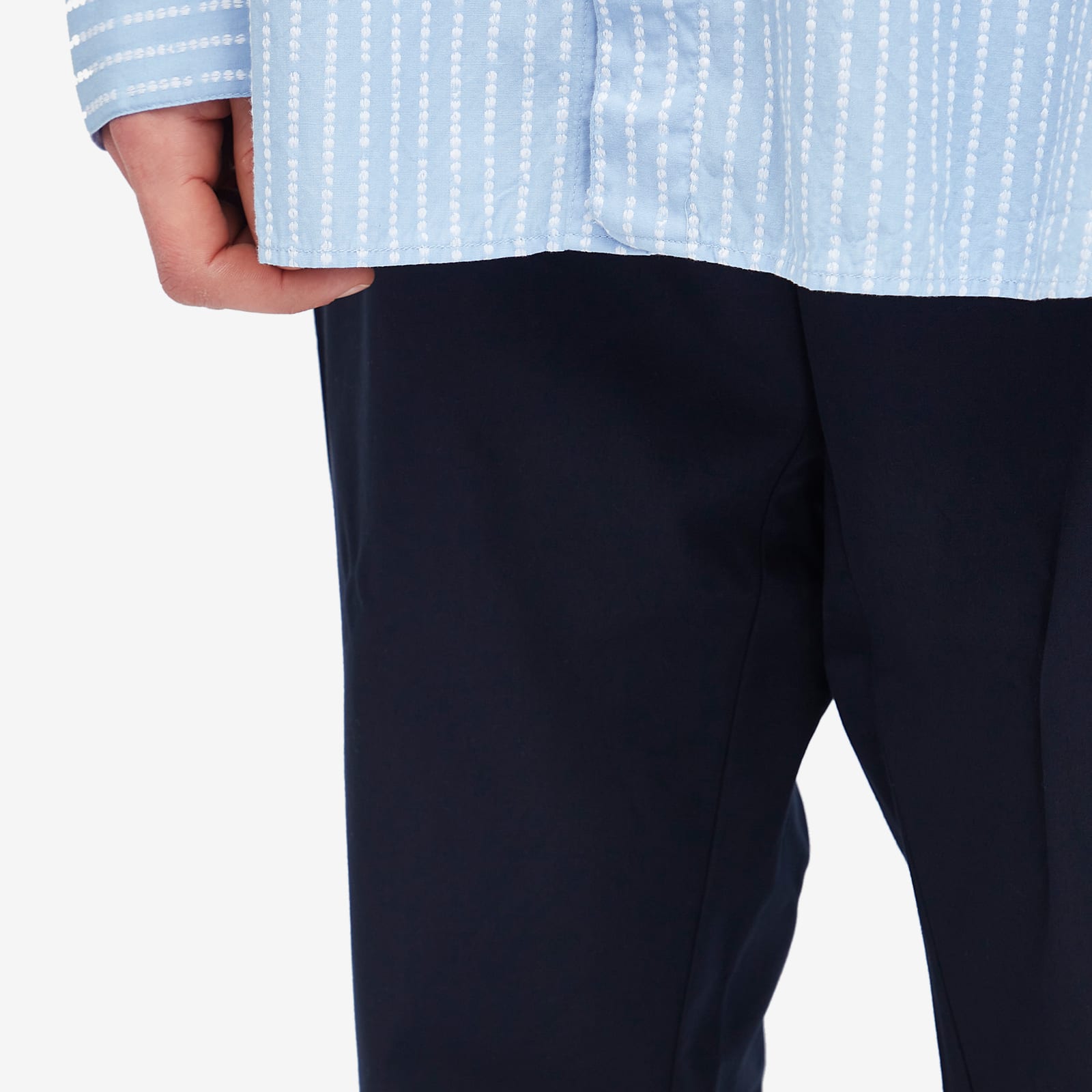 Men's Drawstring Trousers in Navy