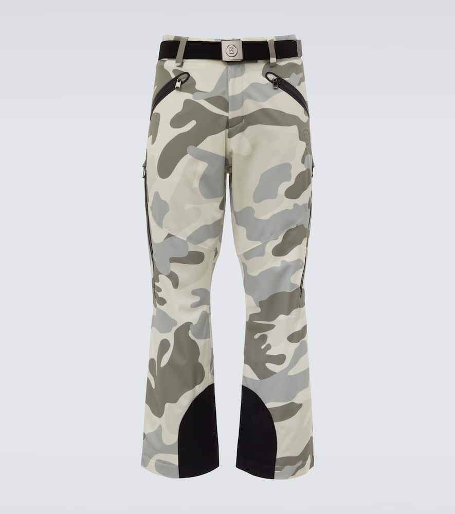 Tim belted camouflage ski pants