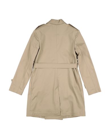 Bikkembergs Kid Boy Overcoat & Trench Coat Beige Size 16+ Cotton, Elastic fibres