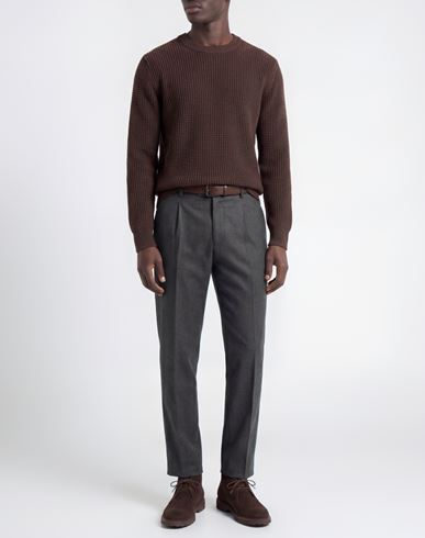 Man Sweater Brown Size XXL Merino Wool