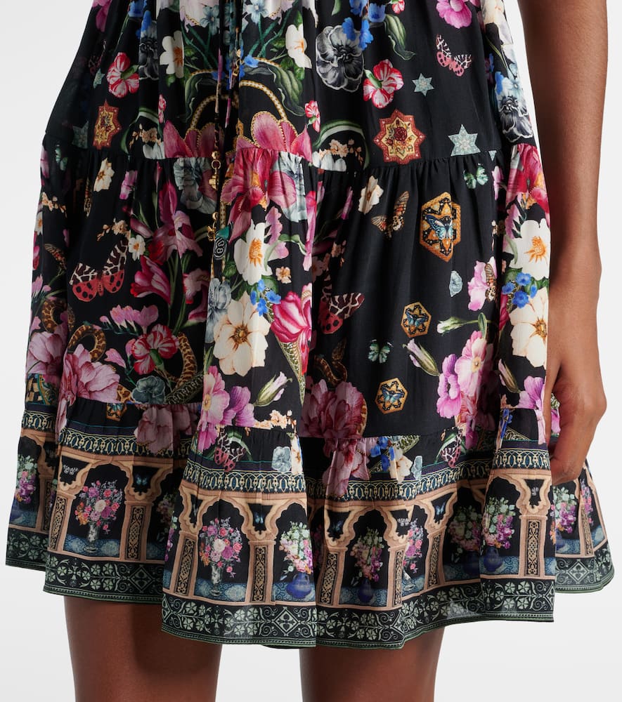 Camilla Crystal-embellished silk minidress