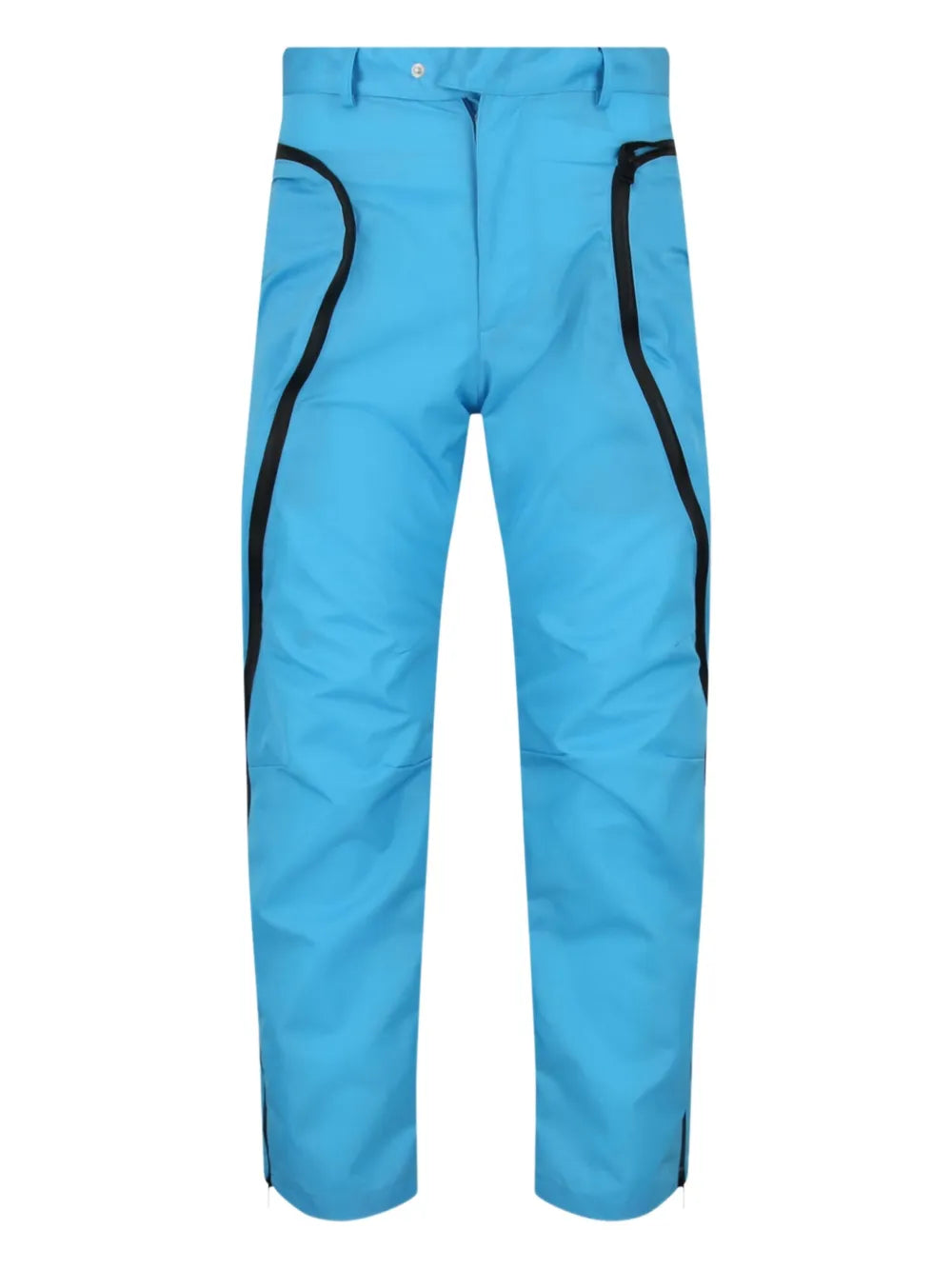 Curved-Pocket Technical Cargo Pants — Blue