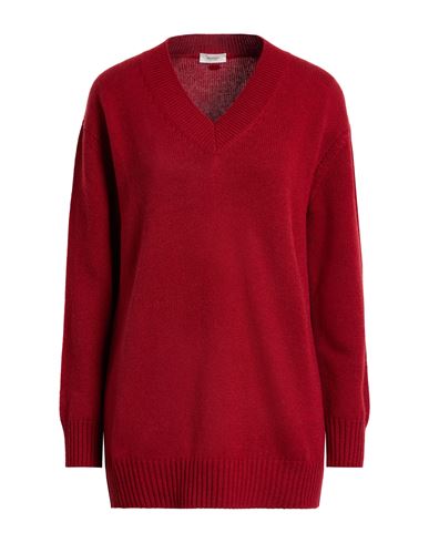 Woman Sweater Brick Size L Cashmere, Metal