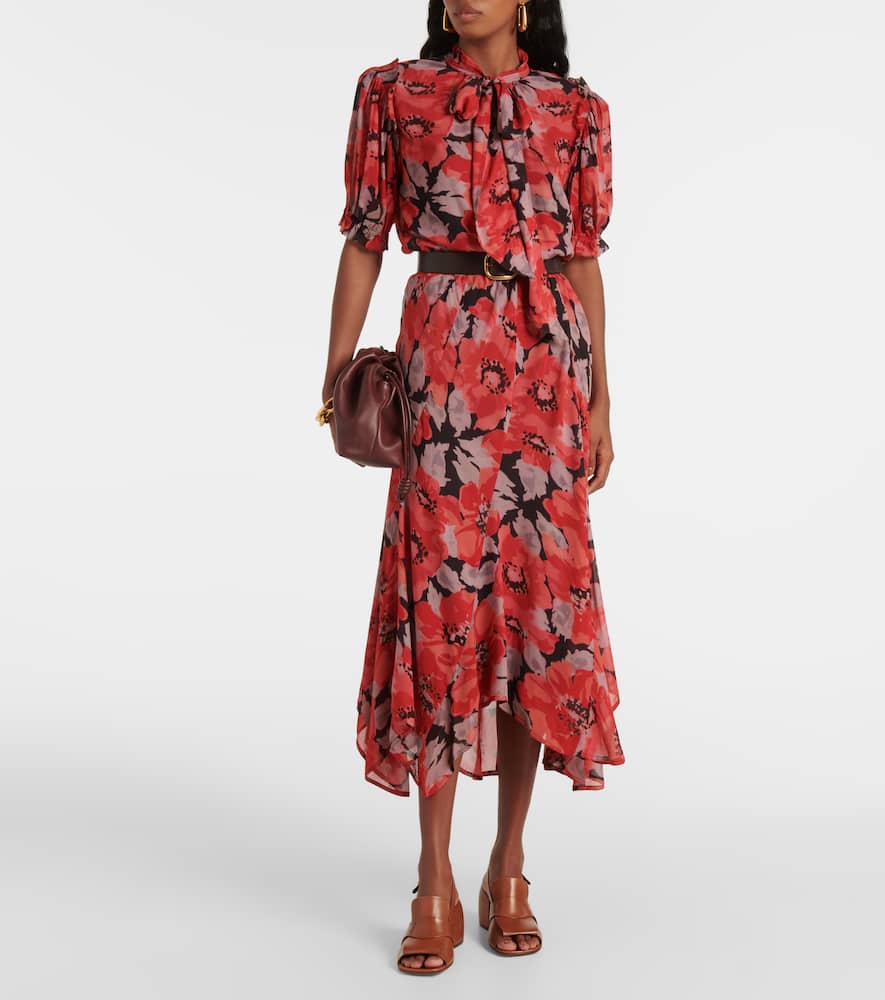 Polo Ralph Lauren Floral georgette midi dress
