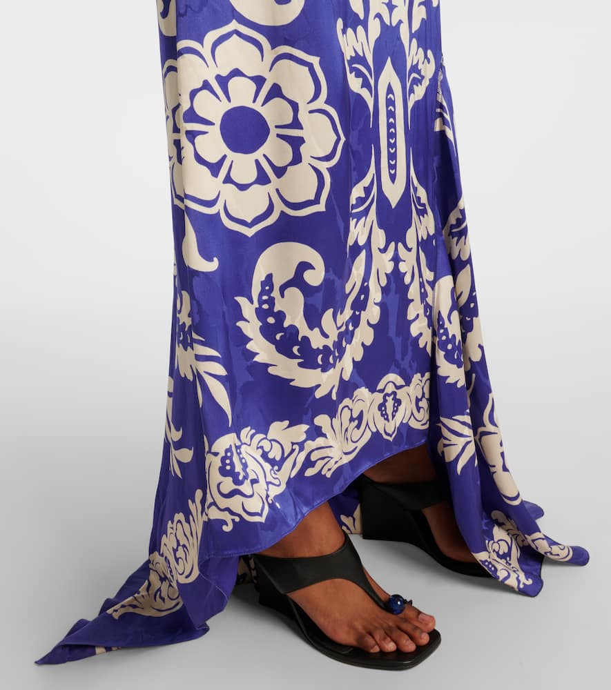 Printed maxi skirt