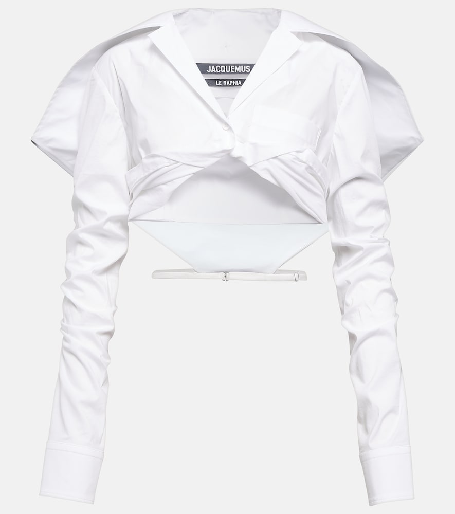La chemise Meio cotton cropped shirt