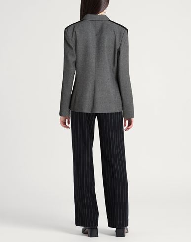 Woman Blazer Grey Size 12 Polyester, Viscose, Elastane