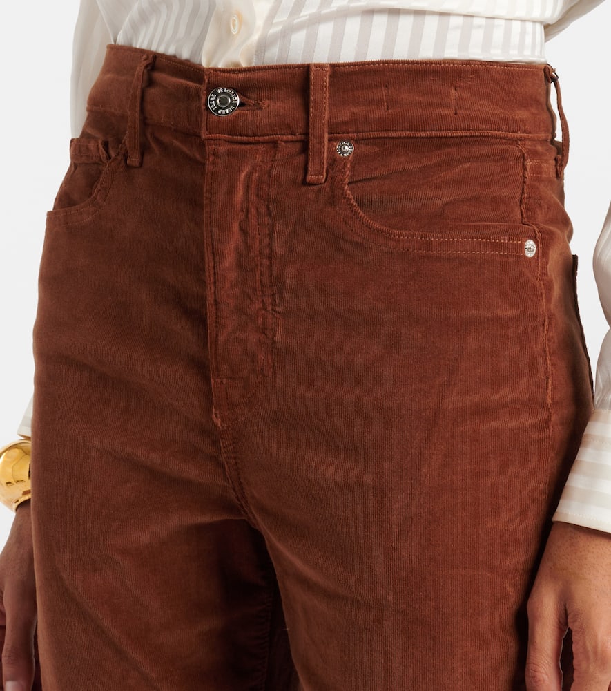 Veronica Beard Cameron cotton corduroy flared pants