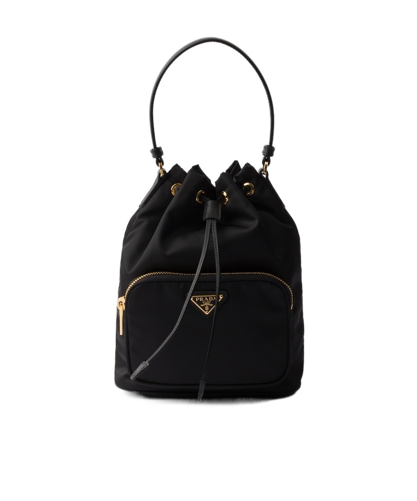 Re-Nylon drawstring bucket bag