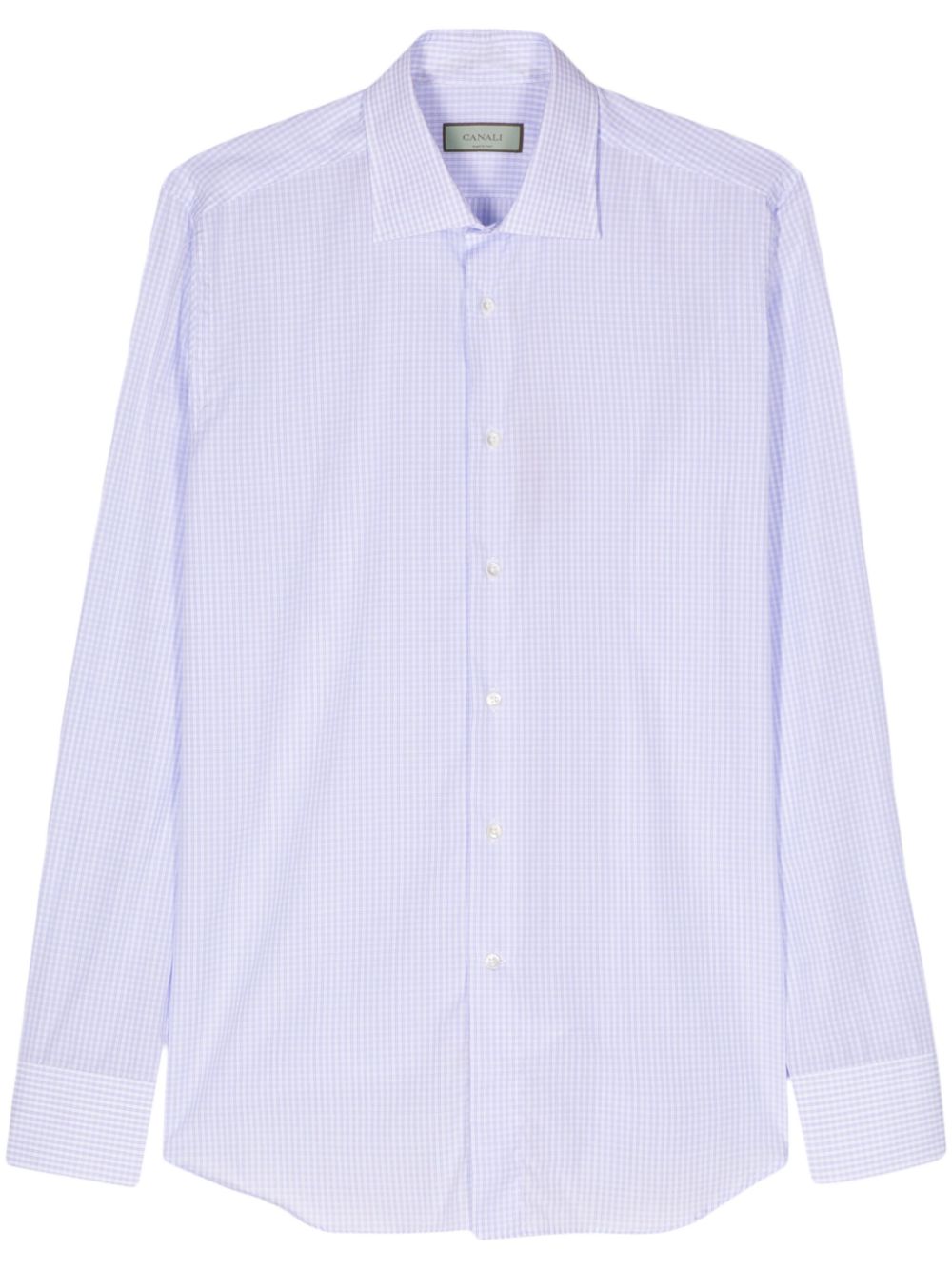 Checked cotton shirt - Blue