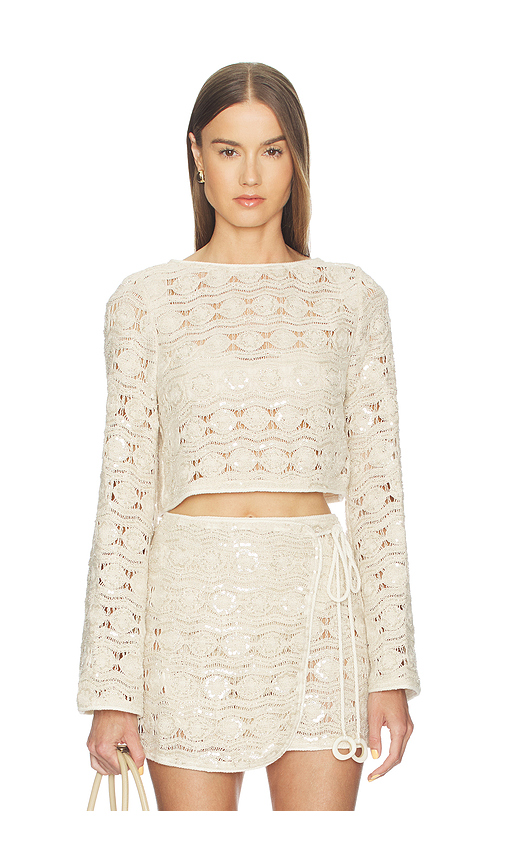 AZULU Nico Top in Ivory. - L also in M, S