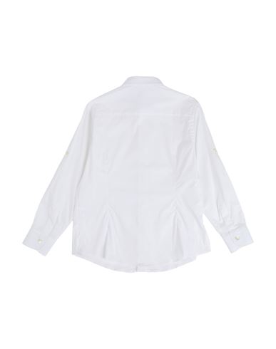 Kid Boy Shirt White Size 13 Cotton, Elastane