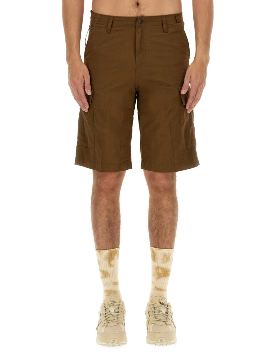 -Regular Cargo Short Marrone-Uomo