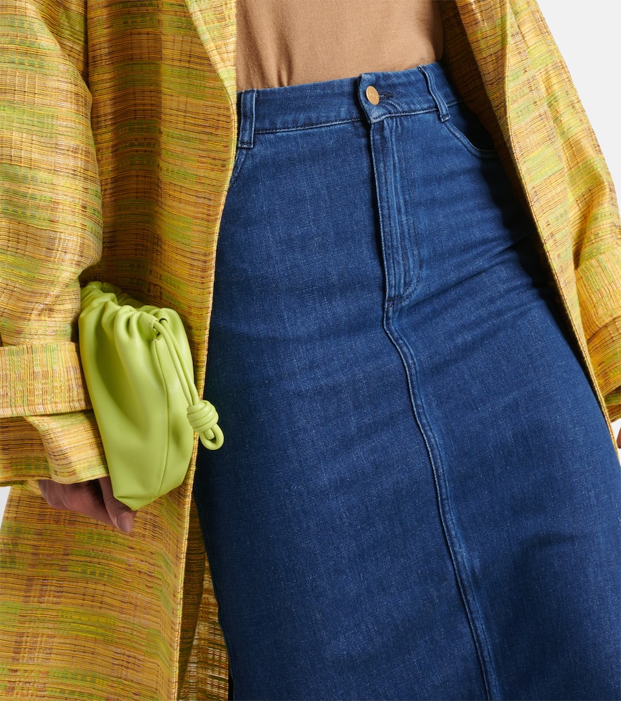 Sera denim midi skirt