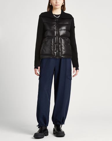 Woman Puffer Black Size 10 Polyamide, Wool
