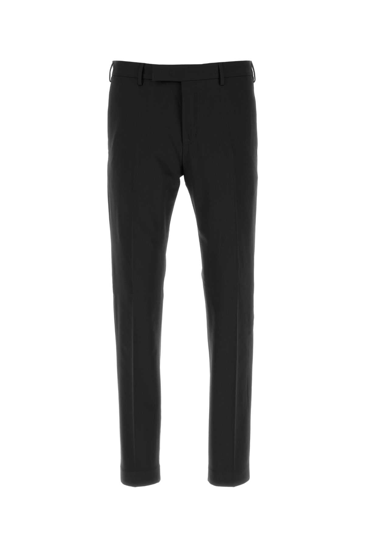 Stretch Wool Trousers — Black