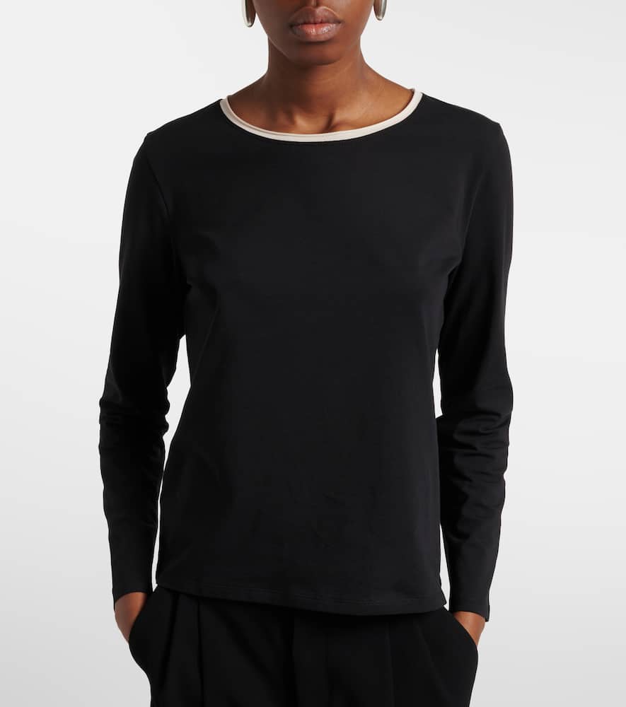 Divina cotton-blend T-shirt