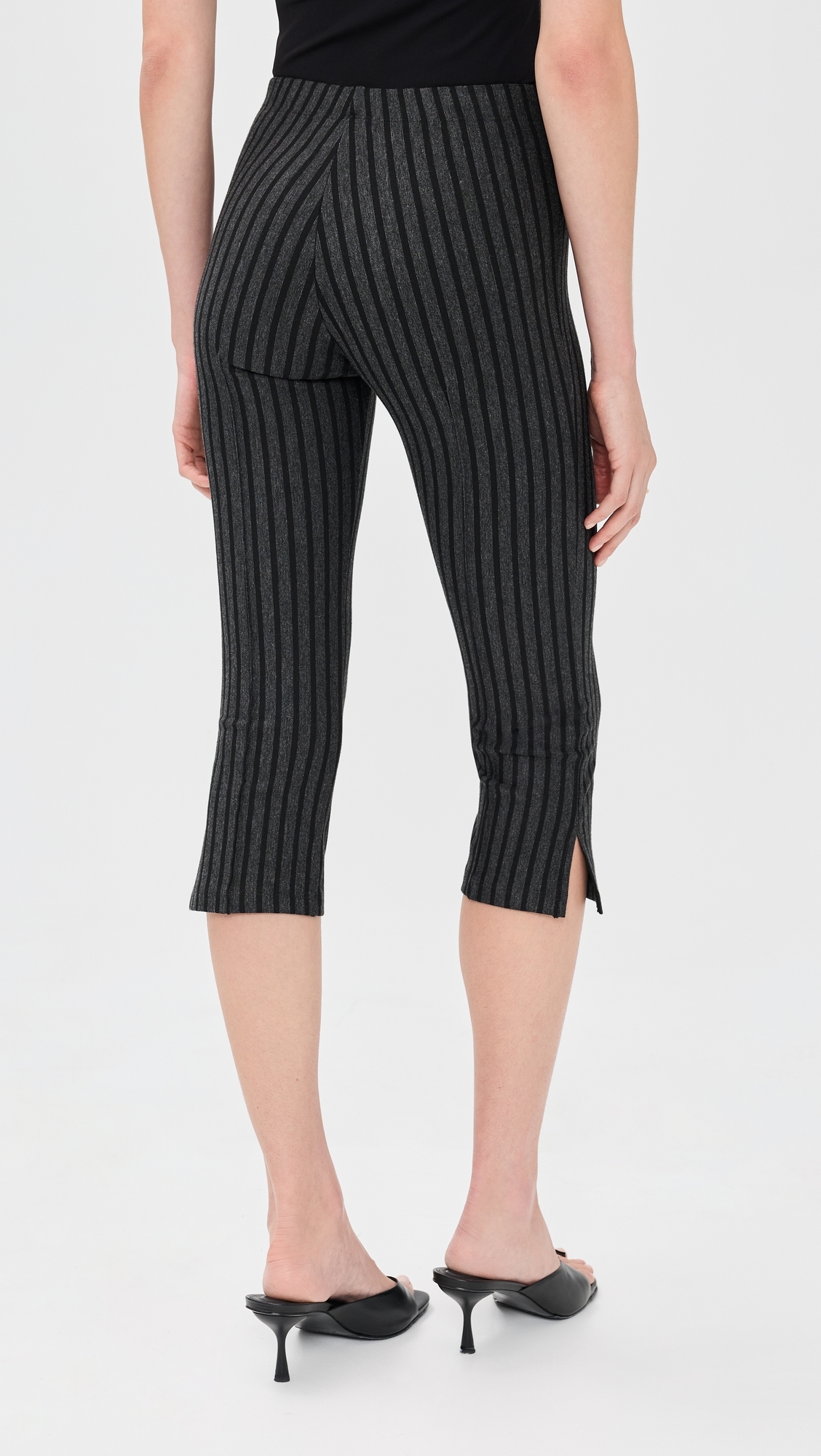 Delilah Pants Charcoal/Black Stripe