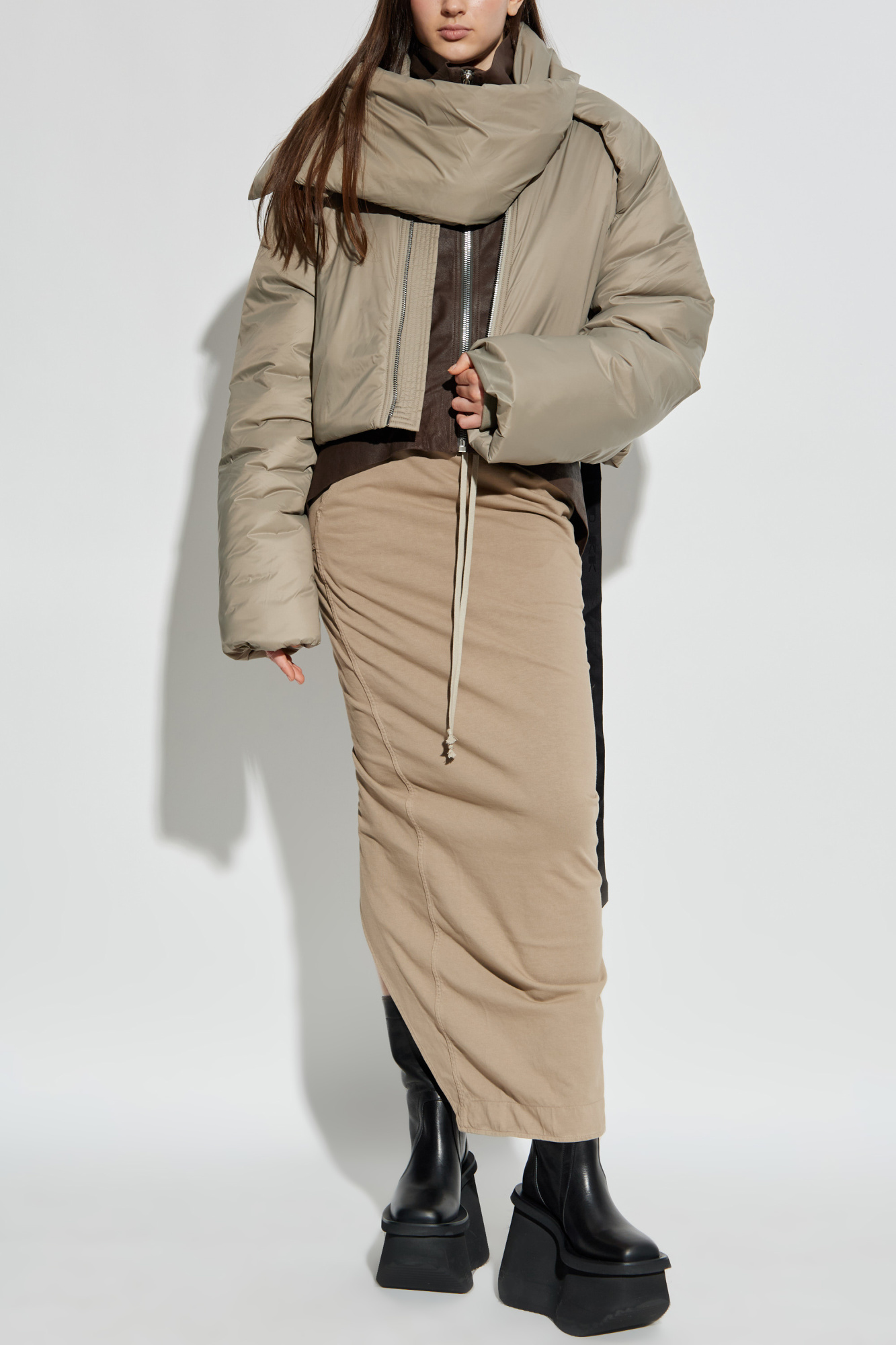 Leather Jacket ‘Naska’, Women's, Brown