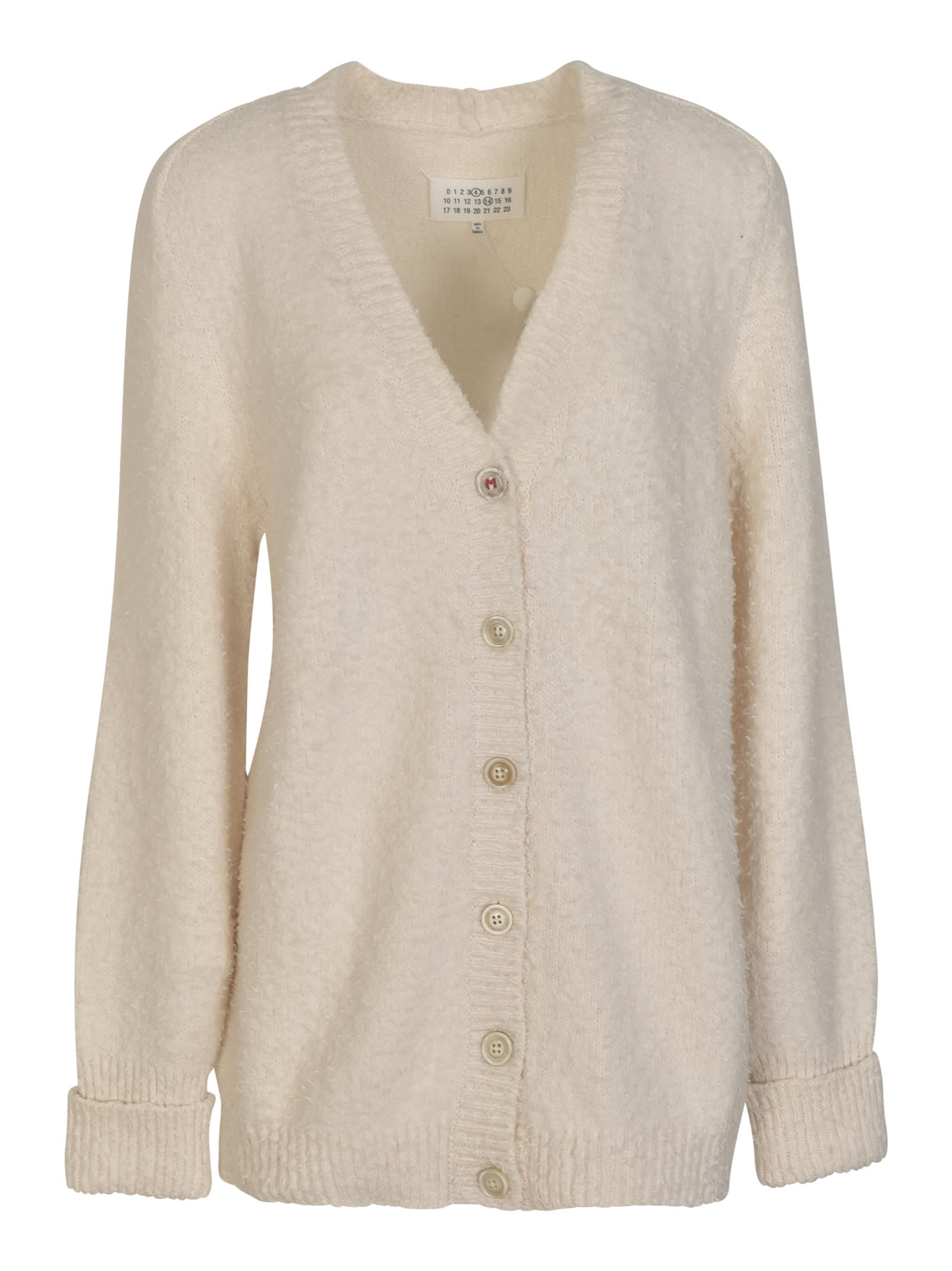 V-neck knitted cardigan