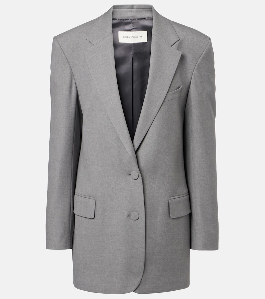 Wool-blend blazer