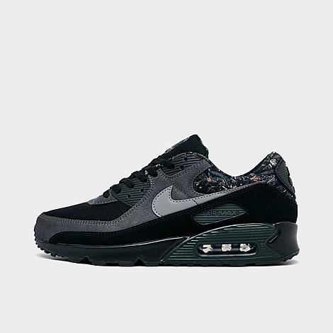 Men's Air Max 90 Realtree Casual Shoes in Black/Dark Smoke Grey/Metallic Cool Grey