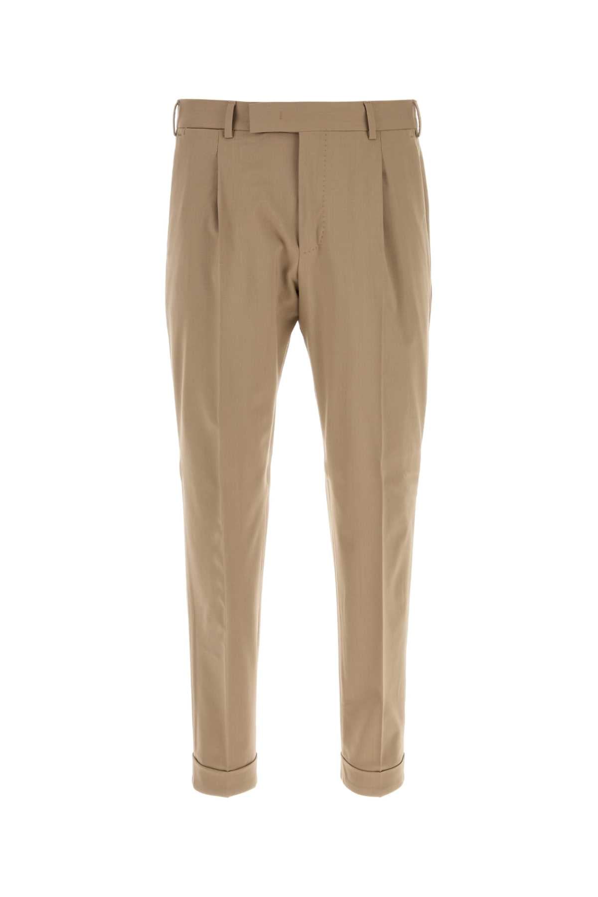 Pinces Trousers — Beige
