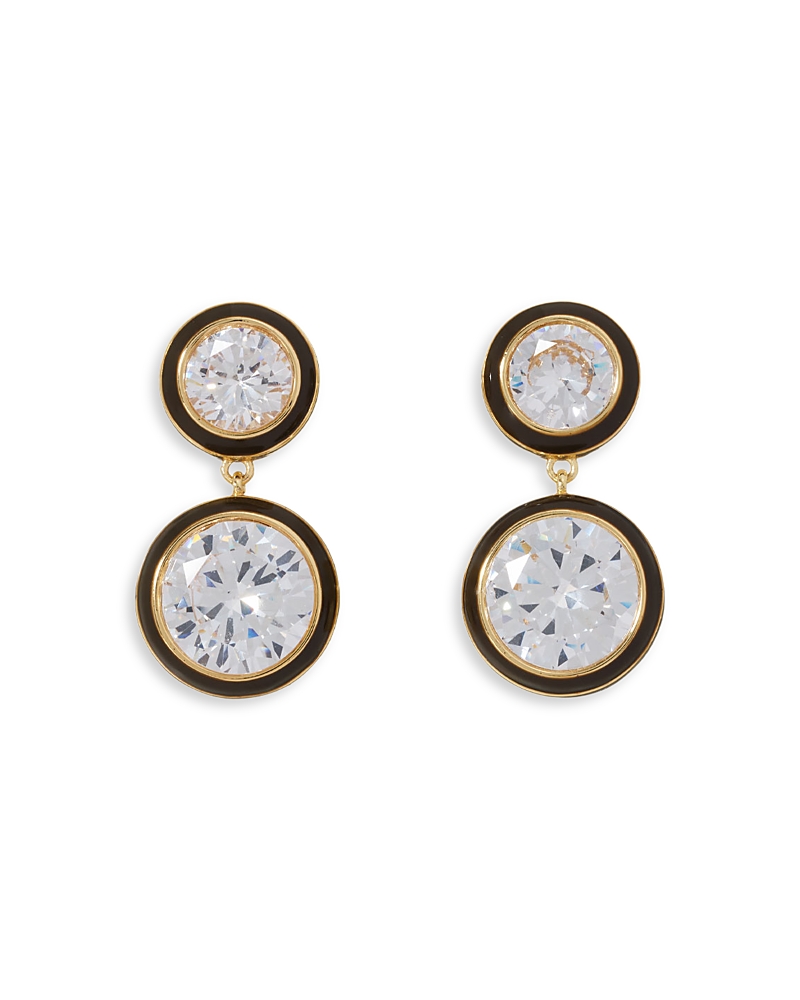 The Cubic Double Drop Earrings