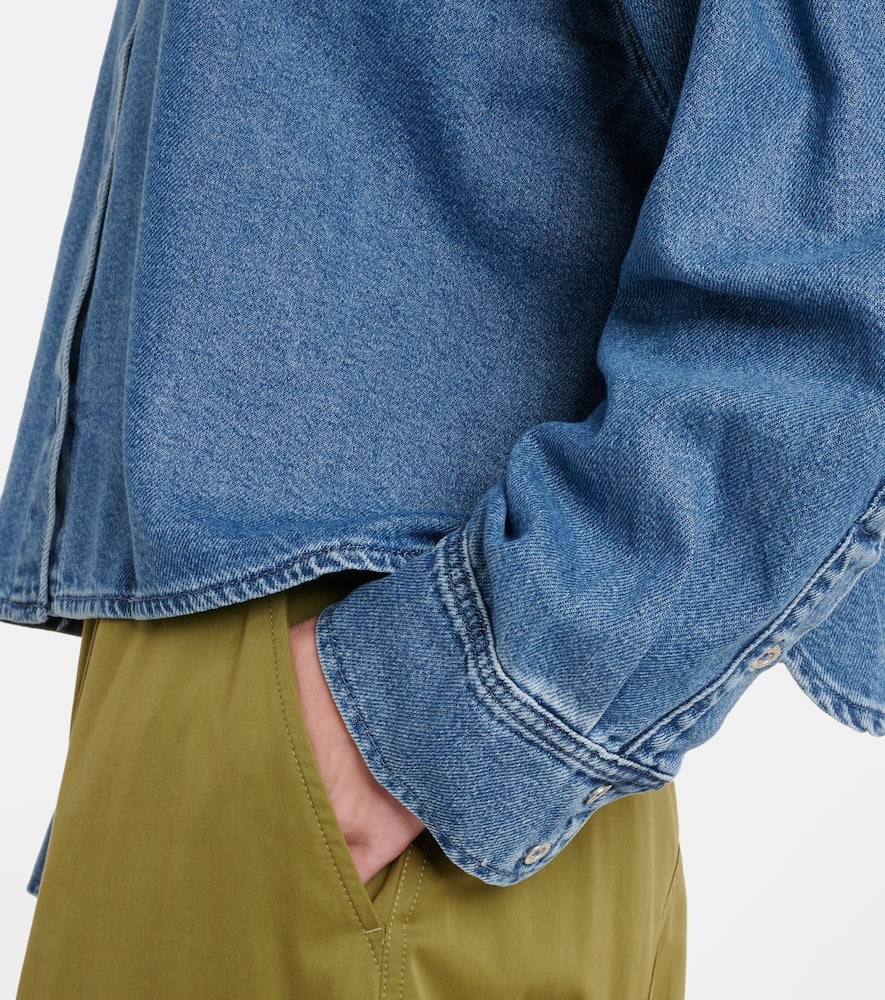 Nina cropped denim shirt